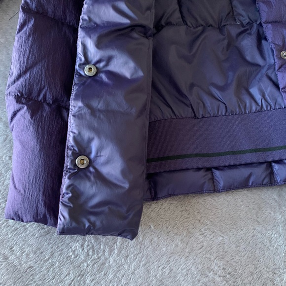 Trina by Trina Turk purple down lined bomber jacket - Picture 5 of 16